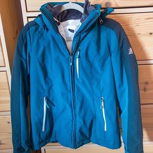 ZX BLK by ZeroXposur Coat Blue Green Size Small